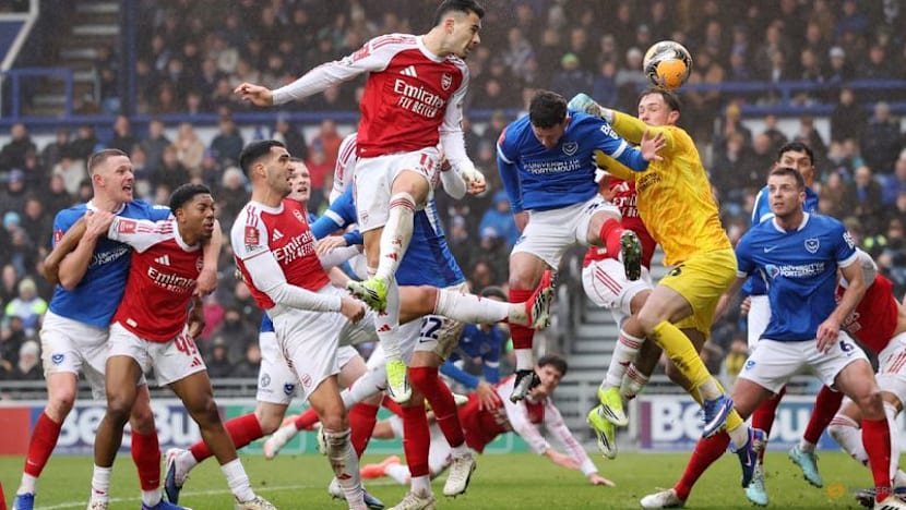 Martinelli hat-trick sends Arsenal past Portsmouth in FA Cup, Man Utd beaten