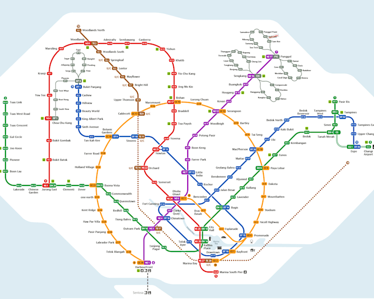 New MRT network map to be rolled out at all stations by Jan 31, 2020