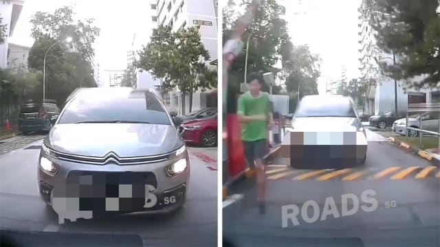 疑似跟车出停车场“计划被破坏” 后方司机愤而追赶前方司机