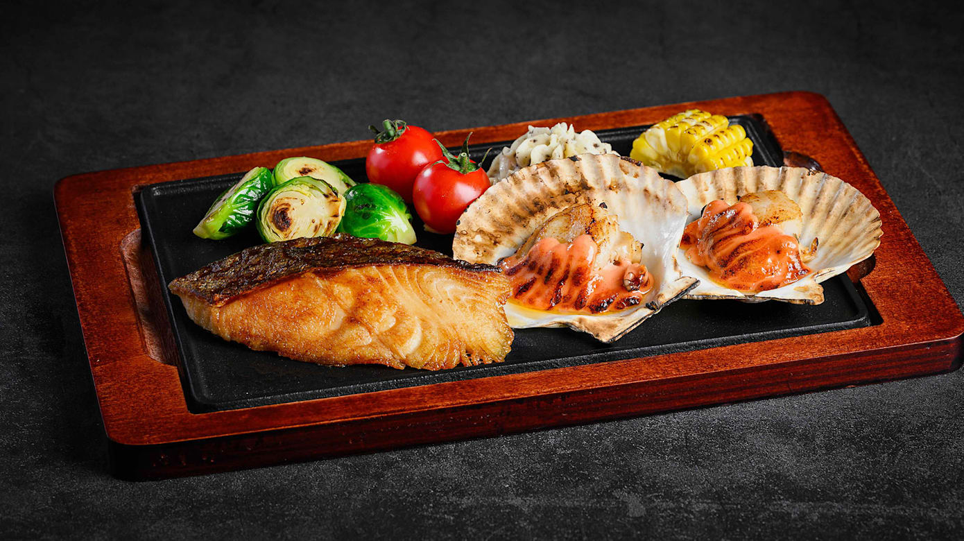 Gindara Teriyaki & Scallops Mentaiko（图：商家提供）