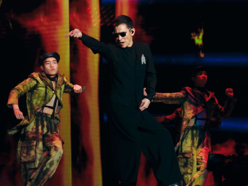 Andy Lau kicks off 4-night Singapore concert in grandeur, with 29 songs and, yes, a few stunts