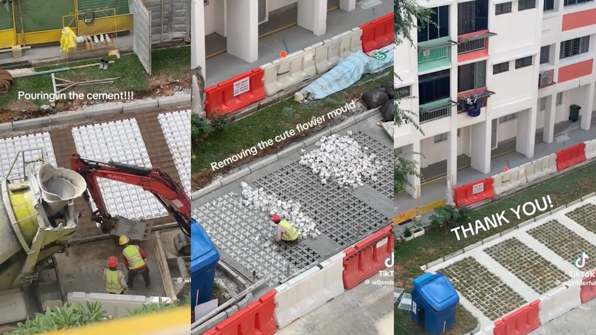 Singaporeans Praise Foreign Workers After Viral Video Shows How HDB Carparks Are Built