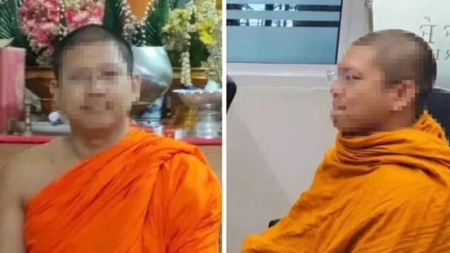 泰国和尚与女子有染 丈夫抓奸在床