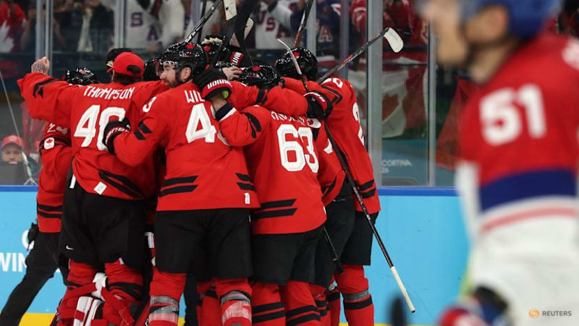 Ice hockey-'Go get it, boys': Injured Crosby's pep talk powers Canada quarter-final comeback