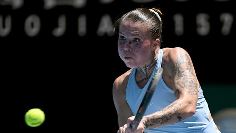 Ukraine's Oliynykova finds joy in Grand Slam debut despite first-round loss
