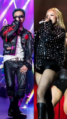 K-pop stars G-Dragon and CL at Singapore Grand Prix 2025