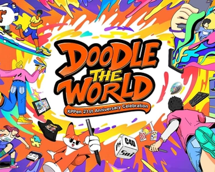 XPPen Marks Its 21st Anniversary with "DOODLE THE WORLD", Bringing Creativity Beyond Boundaries
