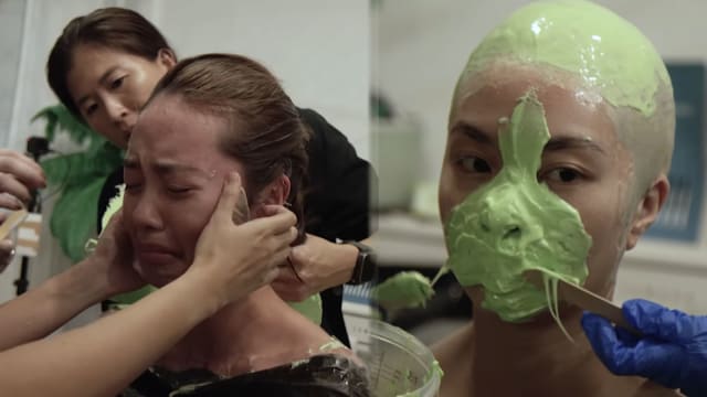 为《谁杀了她》制作头颅模型特效妆　黄暄婷被吓哭了！
