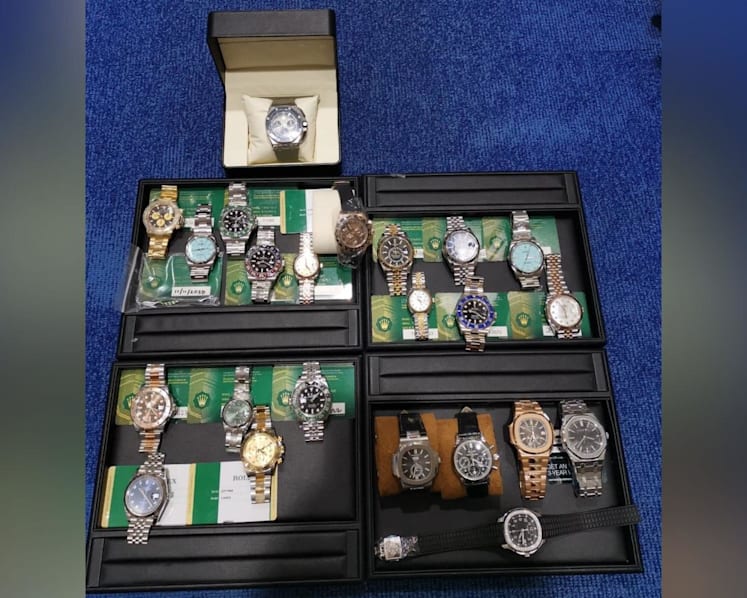 Man to be charged after allegedly stealing luxury watches worth S$1.6 million