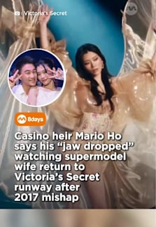 Talk about being your wife's biggest fan. 😍 #8dayssgAsianEnt #8dayssg #VictoriasSecret #MarioHo #fashionshow 