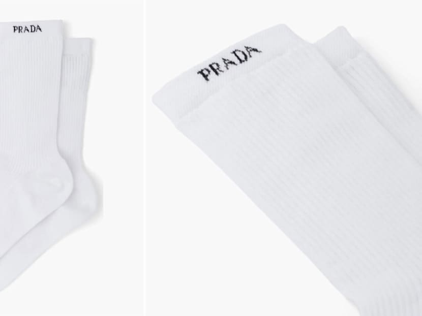 Prada Now Sells S$335 White Cotton Logo Socks