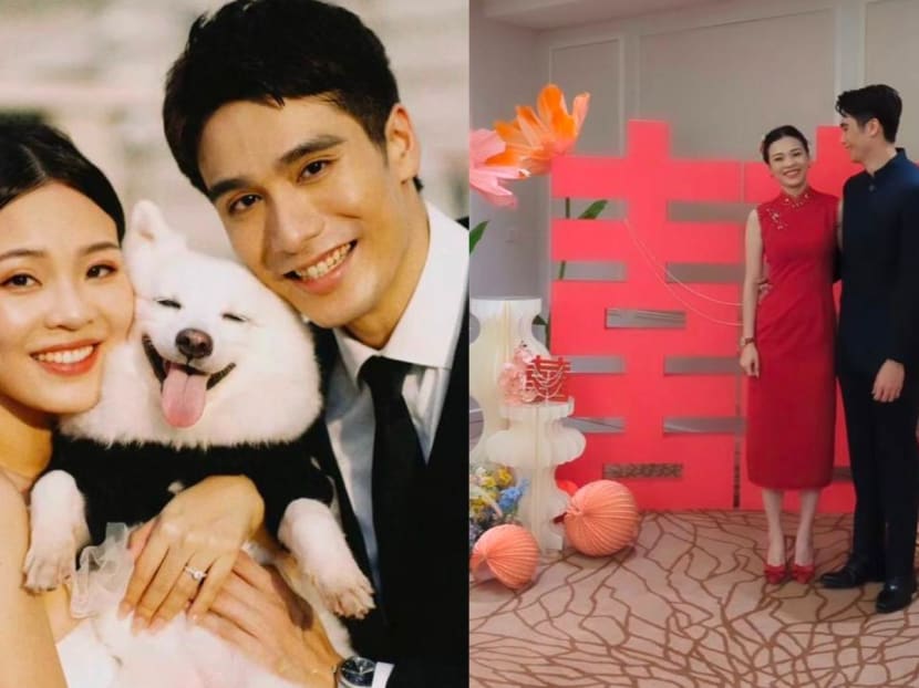 Actor Joel Choo serenades his bride with a self-written song on their wedding day