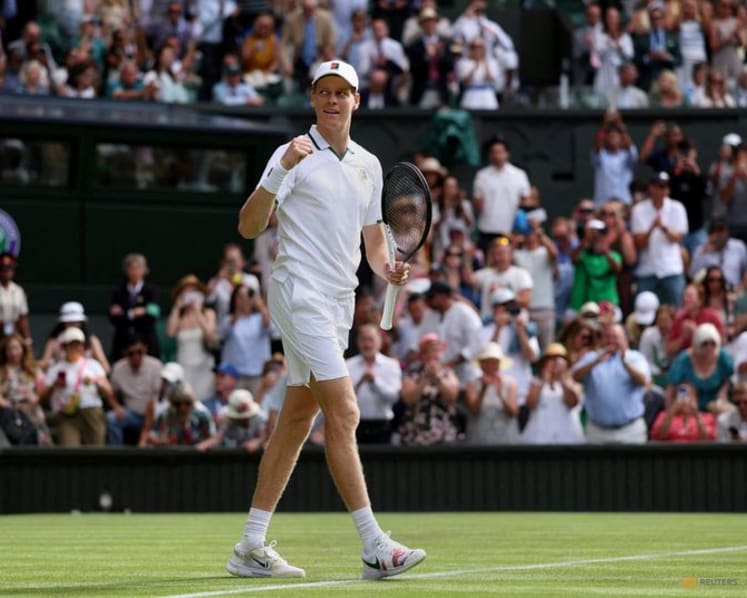 Sinner says he was lucky to escape unscathed after Wimbledon fall