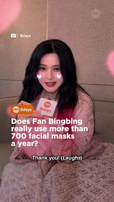 Bingbing, who was in town for the launch of her skincare brand Fan Beauty Diary, has never skipped a day of skincare in her 30 years in showbiz. #8dayssg #8dayssgintv #skincare #mask #beauty 