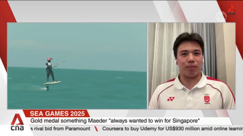 Singapore kitefoiler Max Maeder wins maiden SEA Games gold with a day to spare