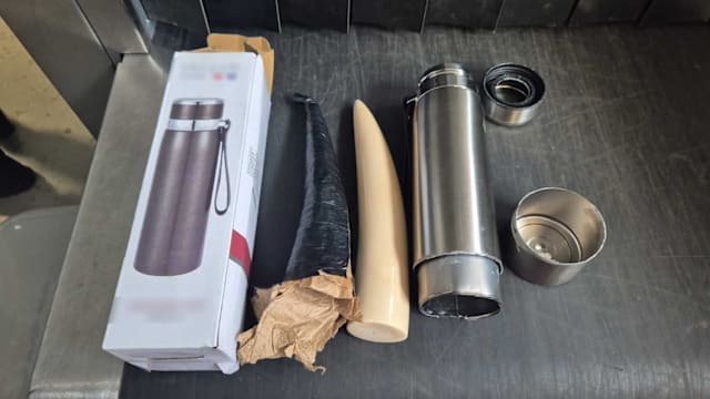 象牙藏保温瓶图运回国 印尼船员过境我国落网判监