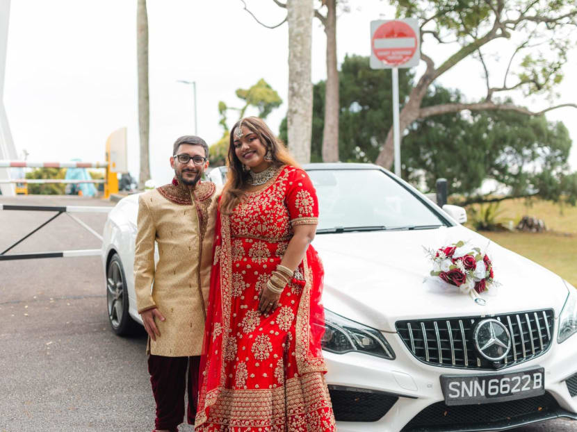 Tricia Rianne Teixeira and Victor Teixeira met in April 2023 on a dating app, and got married in April 2024 (above). Tricia Rianne Teixeira and Victor Teixeira met in April 2023 on a dating app, and got married in April 2024 (above).
