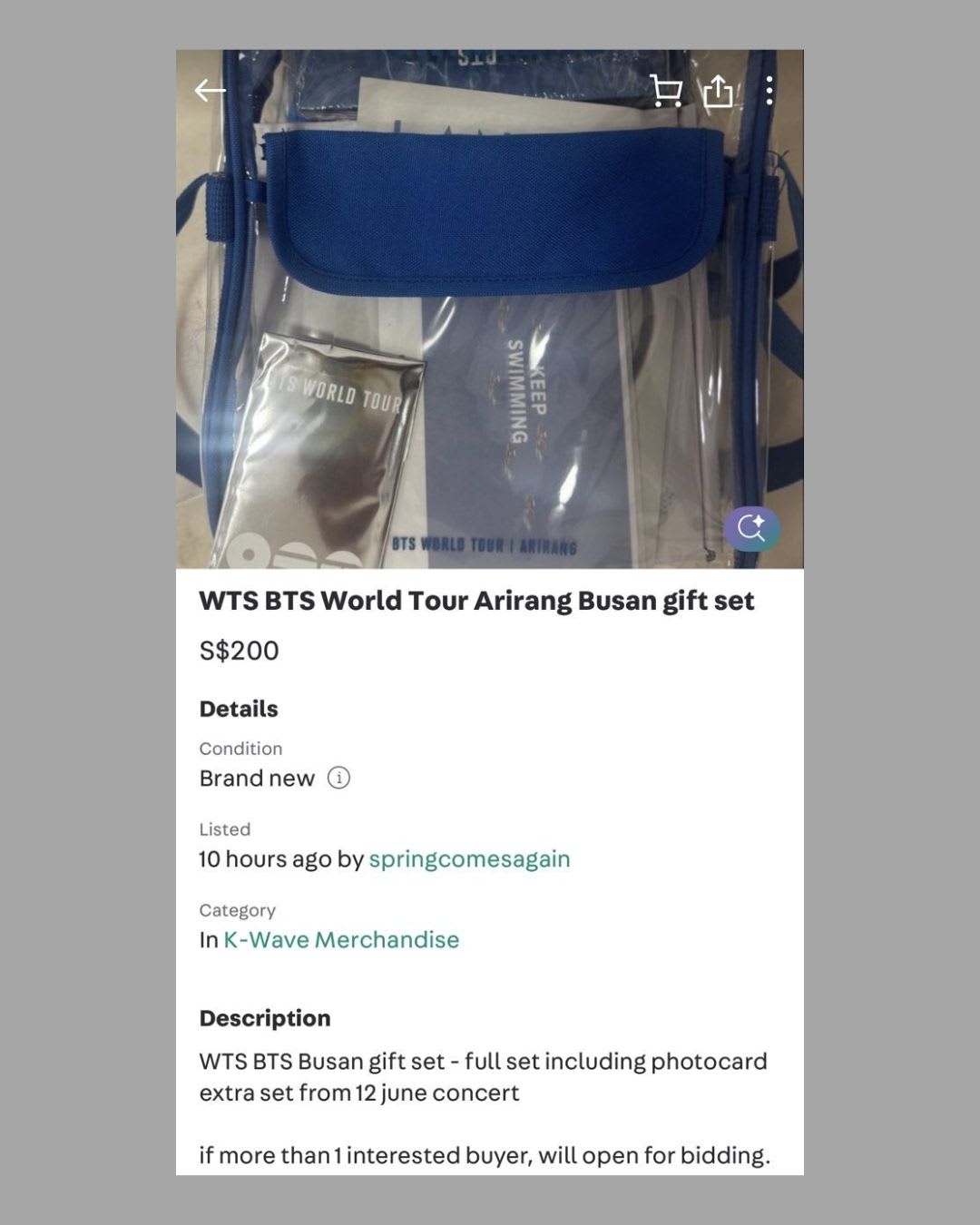 BTS fans angered after exclusive Busan concert gift bags appear on