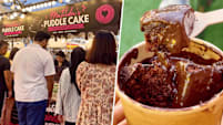 Matilda’s Puddle Cake Stall Draws Queues For $11 Cake Tub Drowned In Chocolate Sauce At Tampines Pasar Malam