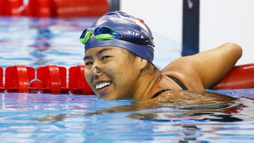 Perenang Yip Pin Xiu mara ke pusingan akhir acara 100m kuak lentang S2 Perenang Yip Pin Xiu mara ke pusingan akhir acara 100m kuak lentang S2