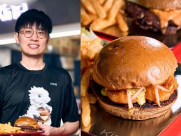 Ex-pastry chef's gourmet burger stall in Bukit Merah was designed by AI and inspired by Tesla's Cybertruck