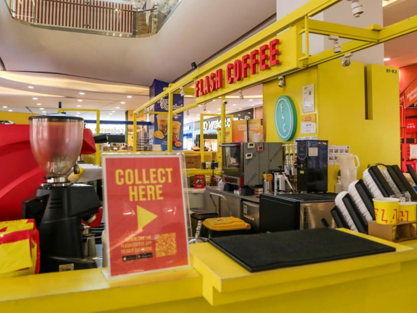 A Flash Coffee outlet at Jurong Point mall was closed on Oct 13, 2023. A Flash Coffee outlet at Jurong Point mall was closed on Oct 13, 2023.