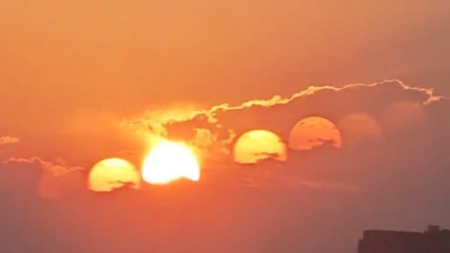 中国成都出现“七个太阳” 网民：该呼叫后羿了