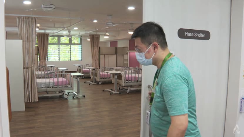 Nursing homes brace for haze by stocking up on air purifiers, monitoring vulnerable residents Nursing homes brace for haze by stocking up on air purifiers, monitoring vulnerable residents