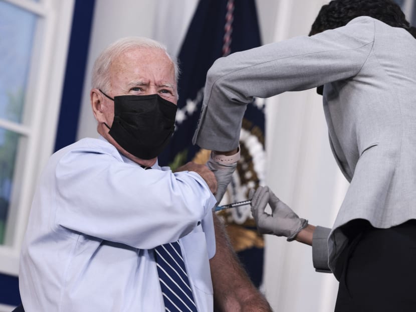 Mr Biden said 77 per cent of Americans had got vaccines but this wasn't enough, with still nearly a quarter refusing.