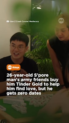 He’s only been on four dates in his life, and even set his dating app's upper age limit to 100 in hopes of finding a match #8dayssg #8dayssgtrending #tinder #sgfyp #dating 