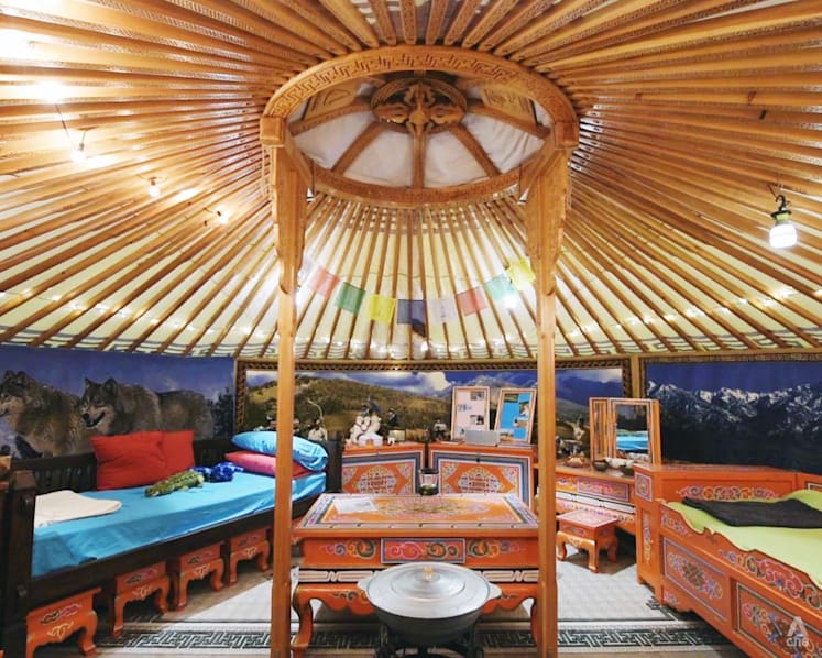 We staycay-ed at a Mongolian yurt in Yishun with 'wilderness survival' activities