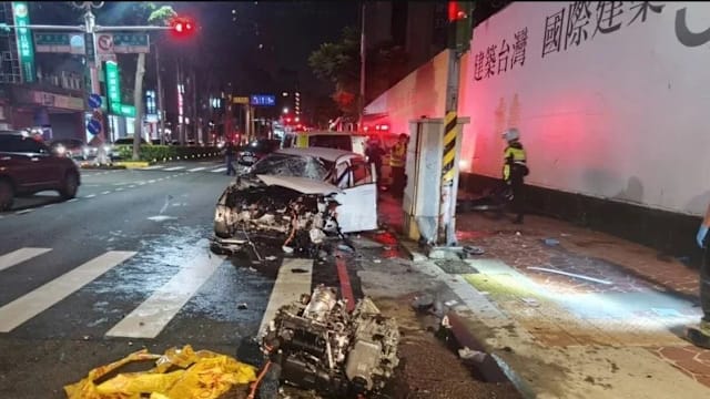 疑毒驾拒检狂飙 台男撞死两路人后身亡