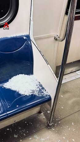 5 hurt as bottle shatters train glass panel after sudden stop in Kuala Lumpur