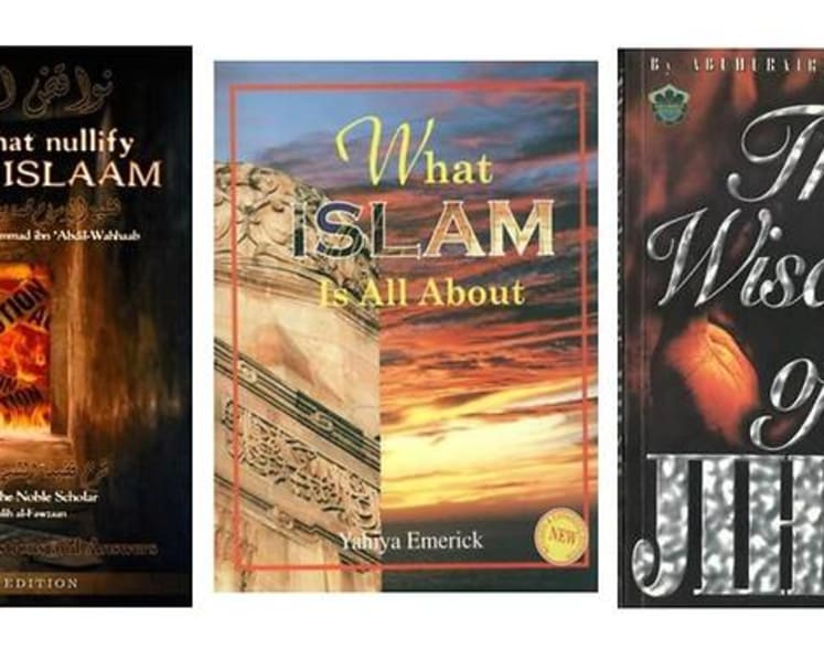 Three books banned for extremist religious views
