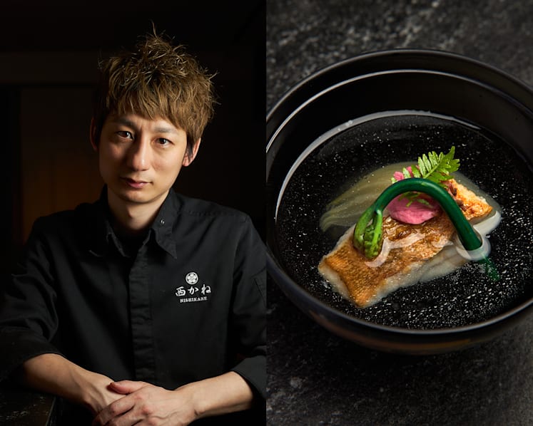 When this chef left Japan to strike out on his own, his father tore down the family restaurant so that he will not look back