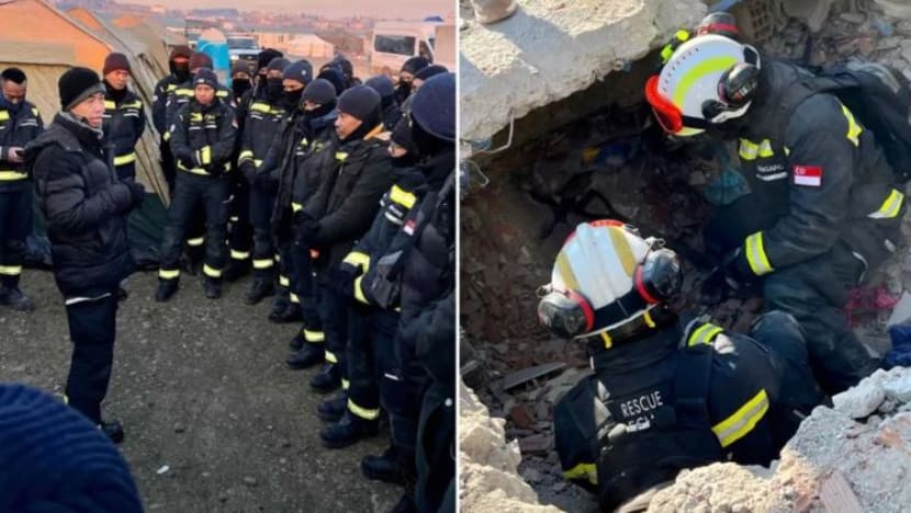 'Kami letih' tetapi 'semangat kekal tinggi': pasukan SCDF di Turki dalam operasi menyelamat mangsa gempa 