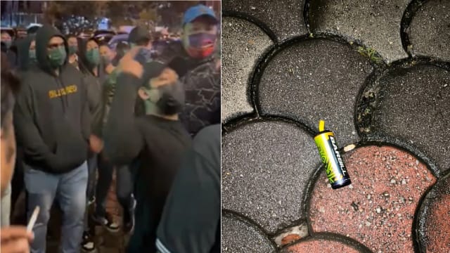 马国民主联合阵线大选基金筹募活动 遭30男砸场抛爆竹