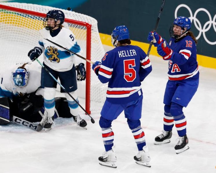 Ice hockey-Canada start title defence with win, Knight ties US record