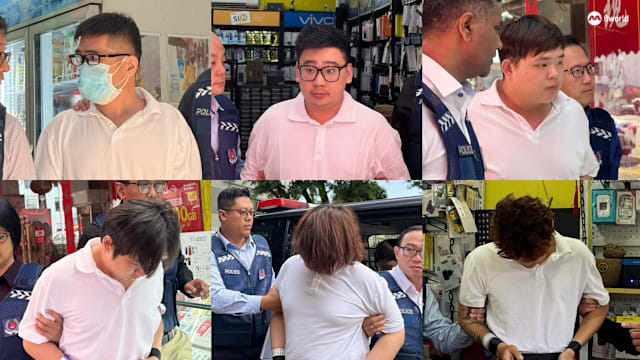 盗顾客资料注册电话卡供诈骗团伙使用 七嫌犯落网六人押回现场重组案情