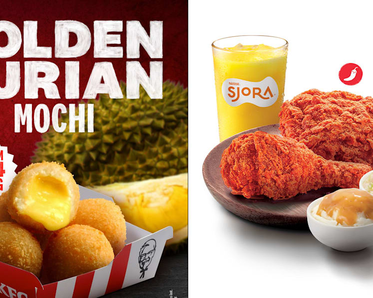 KFC Launching Fried Durian Mochi With Molten D24 Filling