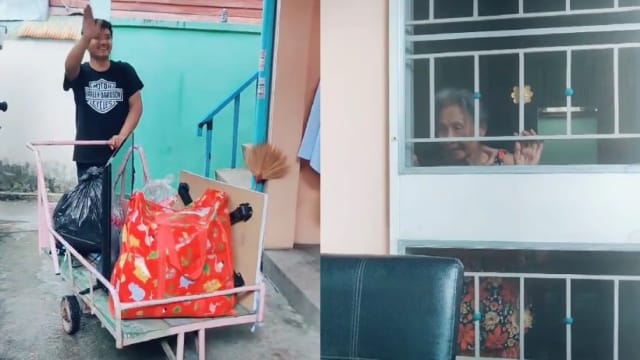 泰小伙子无私照顾十年后需搬家 奶奶不舍眼神惹哭网民