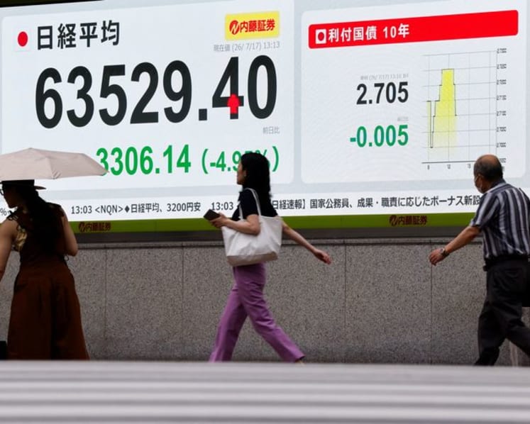 Japan's Nikkei rallies after steep decline as focus turns to tech results