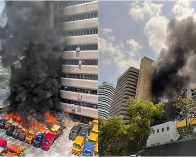 Fire breaks out at Singapore's Golden Mile Tower; initial findings show blaze did not involve EVs
