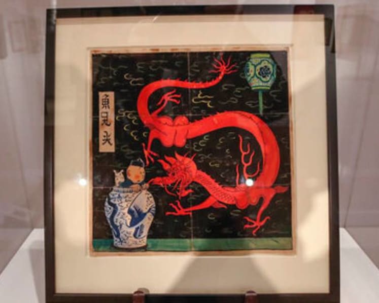 Rare Tintin comic book art expected to sell for millions at Paris auction