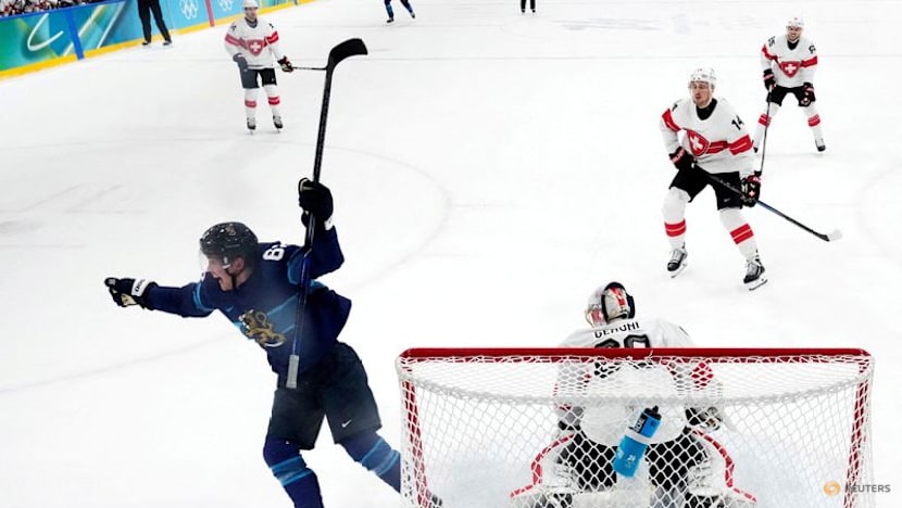 Ice hockey-Reigning champions Finland make dramatic quarter-final comeback to beat Swiss in overtime