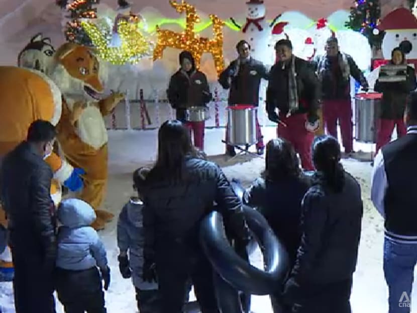 First maskless Christmas since COVID-19: Crowds swell at attractions as tourists return to Singapore