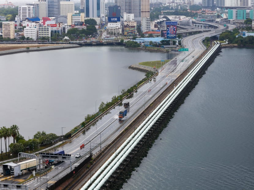 The Causeway linking Singapore and the Malaysian state of Johor.