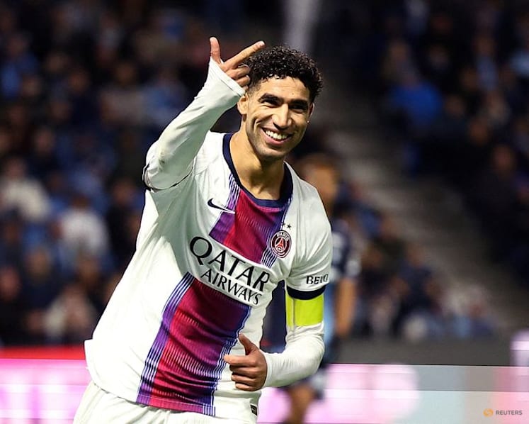 Hakimi hat-trick leads PSG to 5-1 win at Le Havre