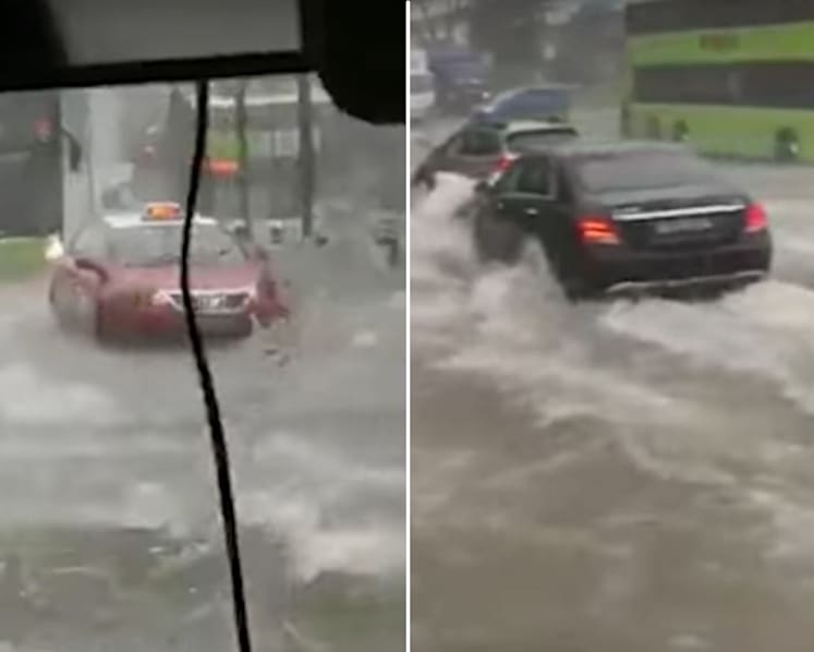 Flash floods reported in many areas of Singapore after heavy rain: PUB