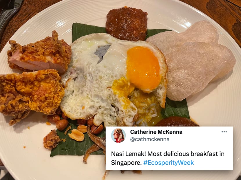 Canada’s former minister Ms Catherine McKenna posted on Twitter a photo of her nasi lemak breakfast on June 6, calling it “most delicious breakfast in Singapore”. The tweet struck a nerve with some netizens online,  who claim Malaysia’s nasi lemak is better.